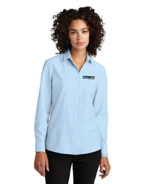 Ladies Long Sleeve Button Down Shirt