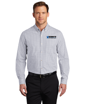 Men's Easy Care Broadcloth Gingham Shirt